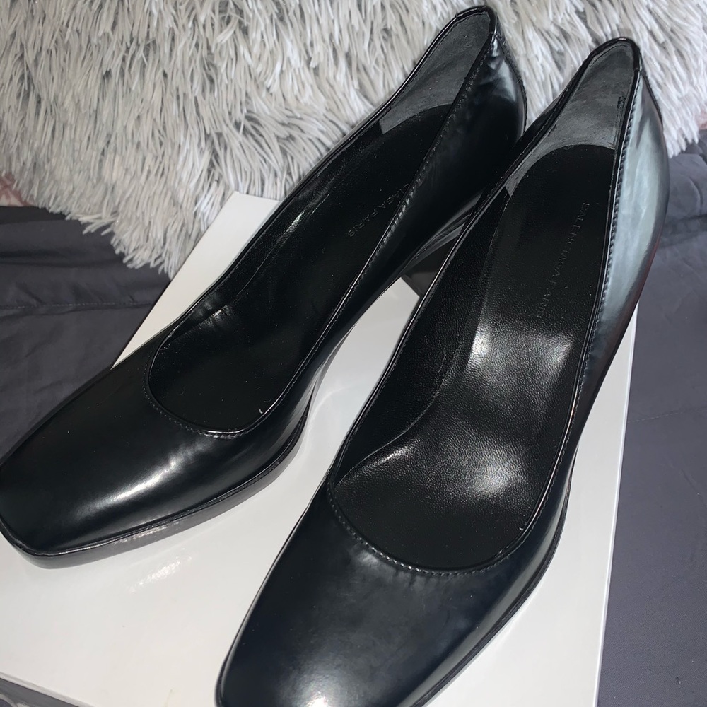 37.5 Balenciaga square pump patent leather
